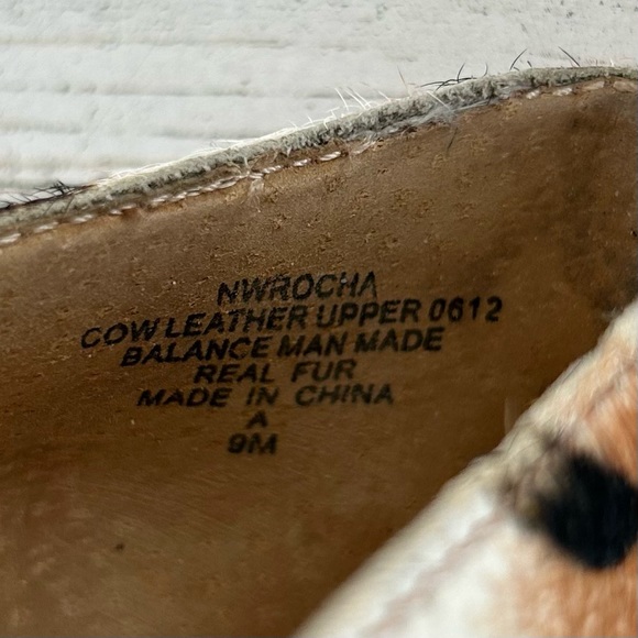 NINE WEST Rocha Tiger Stripe Cowhide Leather Platform NEW Heels 9 - Picture 7 of 10